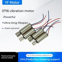 Motor de Vibración Sin Núcleo Yifeng Personalizado, 3.7V-7.4V Multivoltaje, 7x16.5mm, Certificado RoHS, CE, ISO, con Protección Contra Sobrecalentamiento