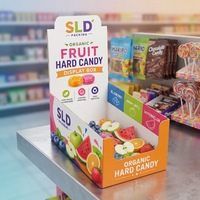 Espositore da Banco PDQ Personalizzato Portatile, Scatola Pieghevole in Cartone Riciclabile per Prodotti Alimentari, Vendita all'Ingrosso per Negozi al Dettaglio