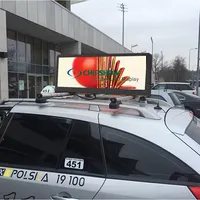 Auto Dak Reclame Taxi Led Screen Bericht Display Waterdichte Outdoor Programmeerbare Scrolling Taxi Top Led Display