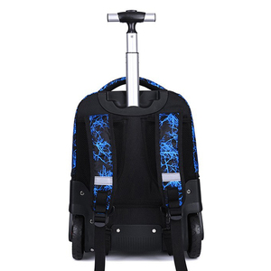 OEM Oxford moda patrón geométrico alta calidad Unisex College School Trolley mochila <span class=keywords><strong>con</strong></span> <span class=keywords><strong>ruedas</strong></span> - Product Image 5