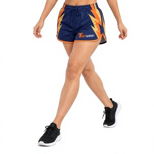 Shorts de sport en mesh sublimé personnalisés pour femmes, respirants et performants, pour la gym, la course à pied, le basketball, la remise en forme et l'entraînement - Product Image 1