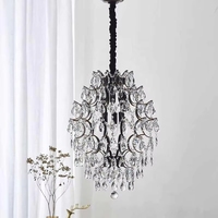Lustre suspendu moderne en cristal doré pour salle à manger, bar, hôtel, maison, restaurant, luminaire de plafond Raindrop Lighting