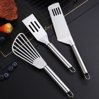 Spatule en acier inoxydable pour griller le poisson, ustensile de cuisine pour saisir le steak, petite spatule de cuisine
