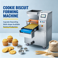 Machine à former des biscuits en acier inoxydable, machine à faire des cupcakes et des macarons, déposeuse de biscuits pour l'industrie alimentaire