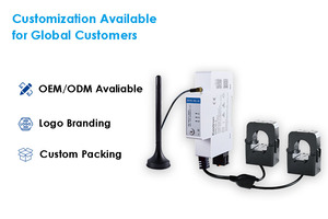 Medidor de Energía Inteligente Monofásico de Doble Bucle <span class=keywords><strong>para</strong></span> Riel DIN Eastron SEM1-WL-2L, WiFi Modbus RTU, Medidor de Electricidad Multifunción de 2 Canales - Product Image 2