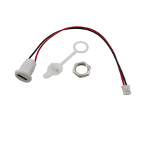 2 Pin USB Tipe C konektor Wanita 5V lampu LED PH 2.0 pemasangan Panel pengunci tahan air pengisian Port Jack aksesoris pencahayaan