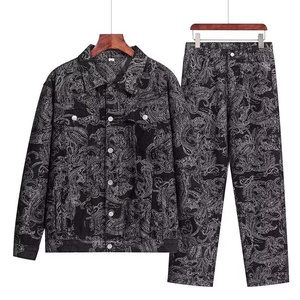 Gmiixder <span class=keywords><strong>Costume</strong></span> Tang de Style Chinois Brodé, Vêtements Classiques <span class=keywords><strong>Homme</strong></span> pour Cérémonie du Thé et Zen, <span class=keywords><strong>Tenue</strong></span> Ancienne, Vêtements Han de Laïc, Ensemble Ethnique Rétro - Product Image 1