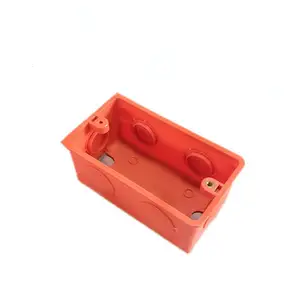 factory price IP20 orange 2x4 junction box abs pp pc wiring box wire protection box