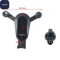 CARFU Universal Gravity Car Phone Holder Air Vent Clip Mount, 360 °   Penyangga Ponsel Otomatis Berputar untuk Smartphone 4.7-7 inci