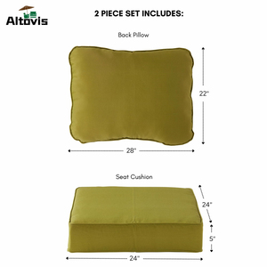 Tùy Chỉnh 62X62Cm Mùa Hè Màu Xanh Lá Cây Không Thấm Nước Ghế Pad Dày Đồ Nội Thất Ngoài Trời Ghế bành Đệm - Product Image 2