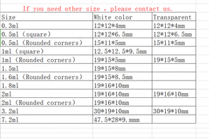 卸売 0.5/1/1.8/2/3.2ML 白/透明カラー 空の水彩絵の具用フル/ハーフパン アーティスト用グリッドパン 水彩油絵具用 - Product Image 3