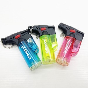Dongyi fábrica nova chegada transparente tocha isqueiro elétrico recarregável isqueiro gás cozinha - Product Image 6
