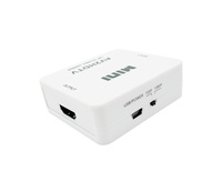 Convertidor AV a HDTV 1080P, Adaptador de Audio y Video Compuesto RCA con Cable de Alimentación USB, Plug and Play para TV, Monitor y Proyector