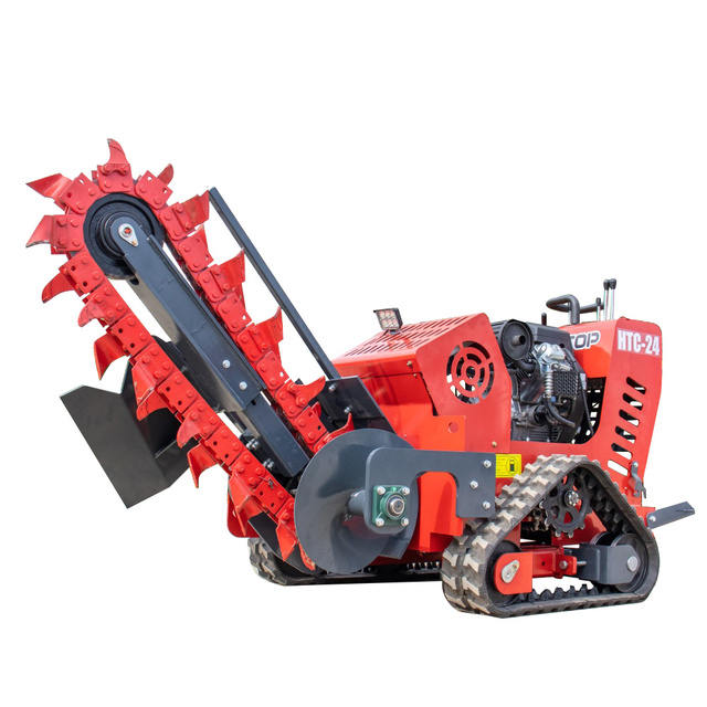 Tracked Skid-Steer Trencher Portable Powerful Compact Trenching Machine for Agricultural Construction Use