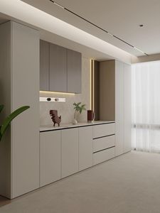 ตู้เก็บของตู้ไฟ LED เงาสูงทันสมัยตู้โชว์สำหรับห้องนั่งเล่นเฟอร์นิเจอร์ห้องรับประทานอาหาร - Product Image 6