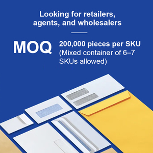 Machine-Friendly #10 Envelope with Moist <b>Seal</b> <b>Window</b> White Wove Bulk Office Supply for Business Use - Product Image 2