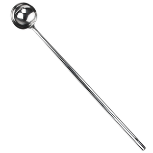 Cuchara Comercial de Acero Inoxidable DFU204 con Mango Largo para Saltear Verduras, Ideal para Restaurantes y Cantinas - Product Image 3