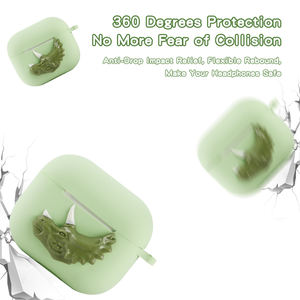 Étui en Silicone pour écouteurs Apple <span class=keywords><strong>AirPods</strong></span> Pro 2 3, Design <span class=keywords><strong>dinosaure</strong></span> 3D personnalisé Unique - Product Image 4