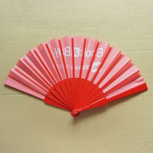 Éventail pliable en plastique personnalisé en gros, avec logo imprimé, cadeau promotionnel d'entreprise - Product Image 6