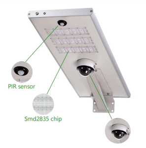 <span class=keywords><strong>Lampione</strong></span> <span class=keywords><strong>Solare</strong></span> All-in-One 50w 60w 100w 200w 300w 400w 500w Lampada Integrata Illuminazione Stradale <span class=keywords><strong>Solare</strong></span> <span class=keywords><strong>con</strong></span> Telecamera - Product Image 1