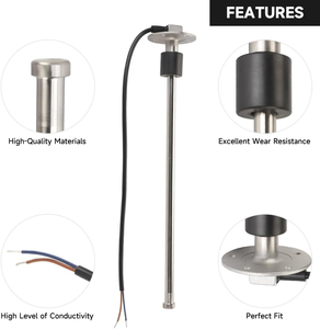 Sensor de Nivel de Combustible de Acero Inoxidable de 15 Pulgadas (380 mm) y 240-33 Ohmios para Tanques de Combustible de Barcos, Autos, Autocaravanas, Camiones y Vehículos - Product Image 5