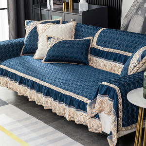 Universelle High-End-Sofa bezüge im europäischen Stil mit vier Jahreszeiten und 3 2-und 1-Sitzer-Leinen-Sofabezug Rutsch feste Spitzens ofa bezug - Product Image 2
