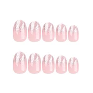 Uñas Postizas Acrílicas con Lentejuelas Rosadas, 12 Piezas, Disponibles al por Mayor, Uñas Artificiales, Uñas Postizas de Caramelo - Product Image 6