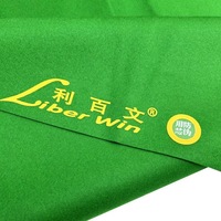 Tissu de billard Liberwin 68522 pour table de 1,6 mètre et 1,9 mètre (12 pieds) - Accessoires de billard