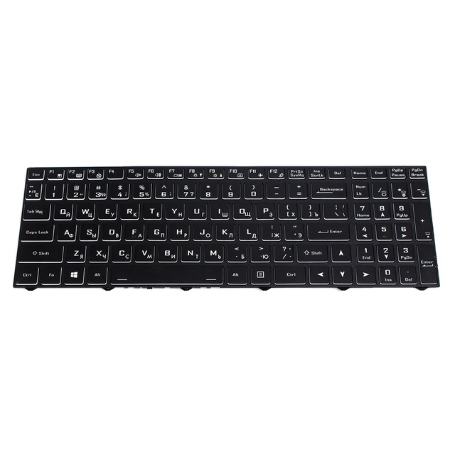 Clevo N960 Replacement Laptop RU Keyboard With Backlight for Hasee G10 GX9 GX8 TX9 TX8 Notebook Keyboard 6-80-N815Z0-01D-1