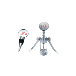 Silver Wine Stopper Set With Corkscrew And Bottle Opener Multi Function Wine Utensils For Wine Bottle Sealing And Opening - Product Image 4