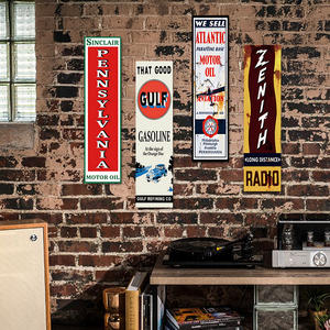 Ensemble <span class=keywords><strong>de</strong></span> panneaux métalliques vintage à <span class=keywords><strong>l</strong></span>'effigie <span class=keywords><strong>de</strong></span> Gas Oil, style rétro Zenith Atlantic Sinclair Gulf, décoration murale pour <span class=keywords><strong>garage</strong></span> ou man cave - Product Image 2