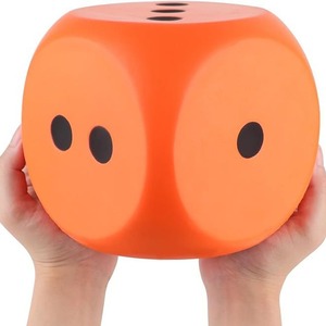 Mainan pereda stres busa PU 12 sisi uniseks kubus dadu spons Rebound lambat <span class=keywords><strong>Solid</strong></span> - Product Image 5