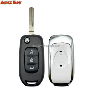 Coque de clé de voiture pliable à 3 boutons HU56R pour Renault Megane 3 Dacia Duster Kadjar Captur Symbol FCC ID:CWTWB1G767 - Product Image 1