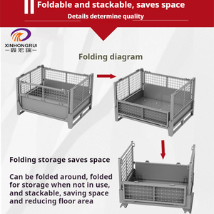 Wholesale Customized Foldable Metal Pallet <strong>Storage</strong> <strong>Container</strong> Cargo <strong>Storage</strong> Equipment Metal <strong>Storage</strong> Cage 1000kg Capacity Powder - Product Image 2