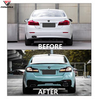 Kit Carrosserie Usine FW pour BMW Série 5 F10 F18 2011-2017 Amélioration MT LCI G30 (Style Découpé) Pare-chocs Avant et Arrière Calandre Spoiler Aile