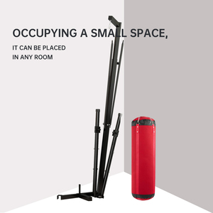 Soporte de boxeo con marco de acero Saco de boxeo Equipo de gimnasio de alta calidad Estante para sacos de arena Altura ajustable Soportes para sacos de boxeo - Product Image 5