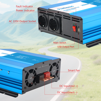 Convertisseur Pretiosus 2kw 2000 Watt, livraison rapide d'usine, onde sinusoïdale pure, convertisseur 12V 24V vers 110V 220V, convertisseur de puissance sur mesure