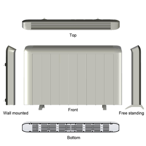 <span class=keywords><strong>Double</strong></span> protecteur thermique économe en énergie à faible coût élément thermique en aluminium en forme <span class=keywords><strong>de</strong></span> X 1500W 7 pièces réchauffeur d'ambiance à coque en aluminium - Product Image 6