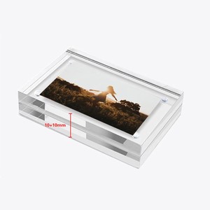 Cadre photo de bureau rectangulaire double face en <span class=keywords><strong>acrylique</strong></span> transparent magnétique épais de 7 pouces pour <span class=keywords><strong>photos</strong></span> - Vente en gros - Product Image 5