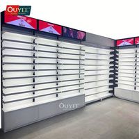Vitrine à tabac moderne en verre trempé OUYEE avec garantie de 3 ans pour les magasins de tabac et les commerces de détail