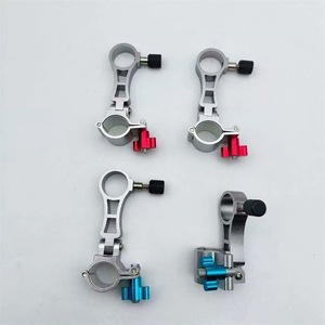 Support universel pliable pour parapluie de pêche en alliage d'aluminium, pour support de canne à pêche, avec boutons rouges et bleus, rotation à 360 degrés - Product Image 1