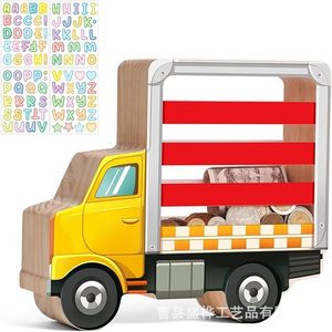 Hucha de madera con forma de coche, caja de dinero ecológica de 416g para niños, decoración de escritorio - Product Image 5