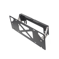 Cadre de plaque d'immatriculation de voiture universel réglable en aluminium couleur personnalisée course plaque d'immatriculation pliable support de montage automatique