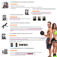 Entrenador multifuncional ejercicio profesional gimnasio máquina de entrenamiento de fuerza pila de peso Pull Up Power ajustable Squat Rack