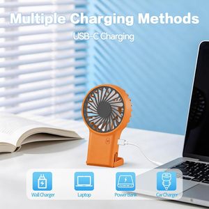 Mini-ventilateur portable USB rechargeable 3 vitesses pour voiture avec crochet – Idéal pour les promotions et cadeaux - Product Image 2