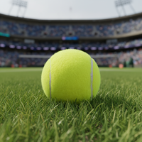 Ballon de tennis gonflable JY durable de 9,5'' (24,13 cm) de diamètre, 65 mm, avec design imprimé personnalisé, rebond de 120 cm, poids de 40 g, pour chien - Meilleures ventes