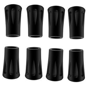 6/12pcs Non-slip Trekking Sticks Protector Cap Tip <b>Walking</b> Stick Bottom <b>Pads</b> Cover Buffer Lightweight for Climbing Hiking - Product Image 1