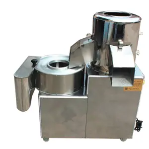 commercial automatic electric sweet potato cutter taro peeler grit peeling cutting machine