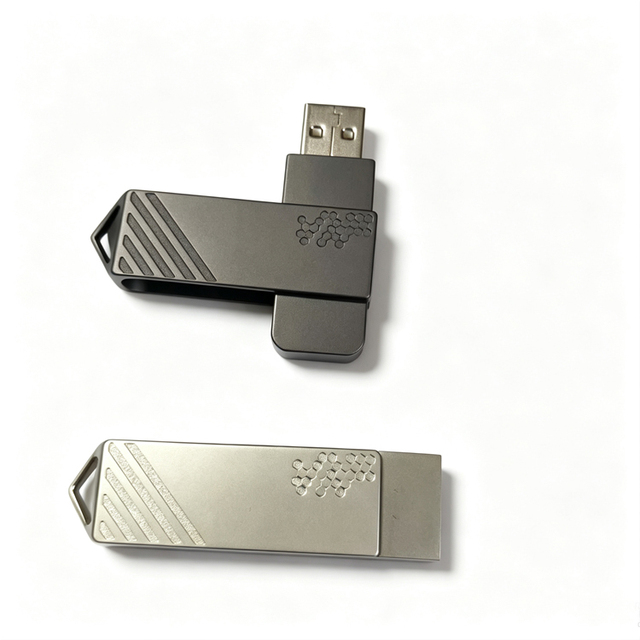 Wholesale Custom Metal USB Swivel 16g 32g 64g Creative USB Gift Metal Custom Flash Drive Usb Flash Drives