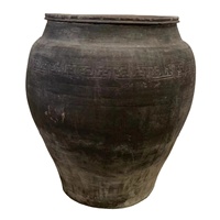 Antique Vente en gros Grande villa Décoration Pots de poterie Jardin extérieur Vieux pots de jardinière en terre cuite